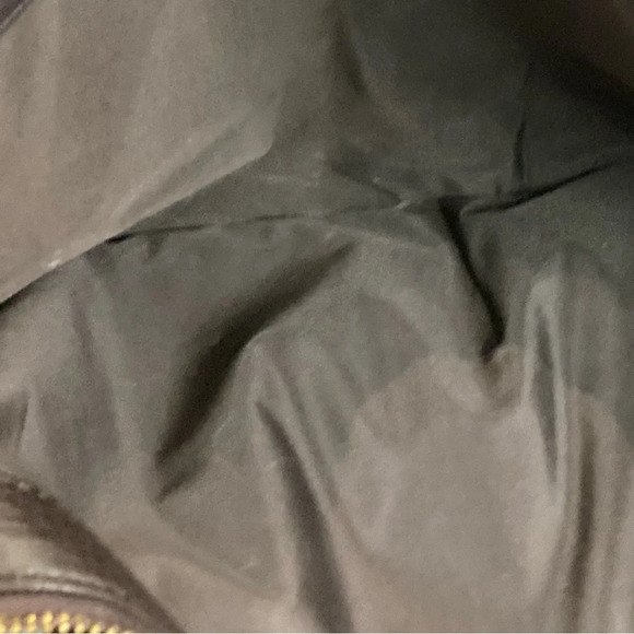 COLE HAAN Large Baguette Shaped With 3 Compartments Gold Hardware Shoulder  Bag - Picture 15 of 16